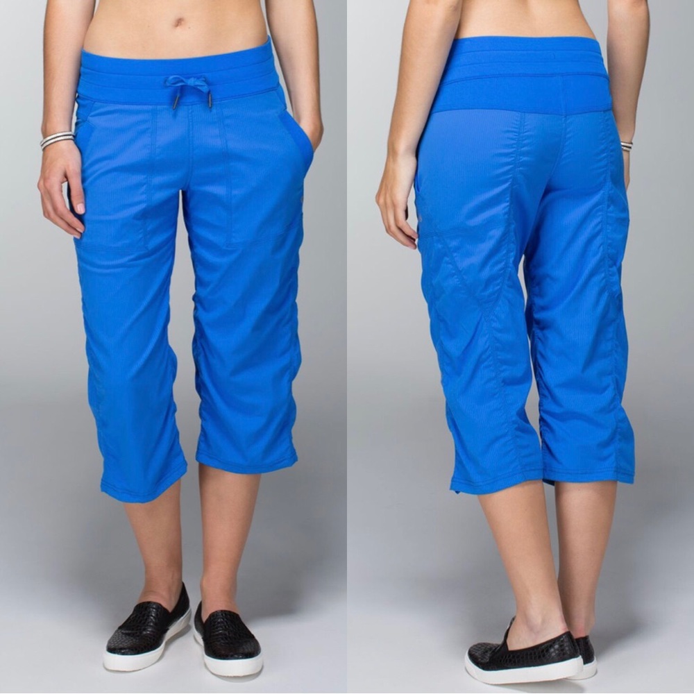 Lululemon Studio Crop Blue Size 4